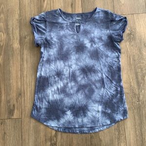 Sonoma L polyester short sleeve shirt with keyhole chest opening